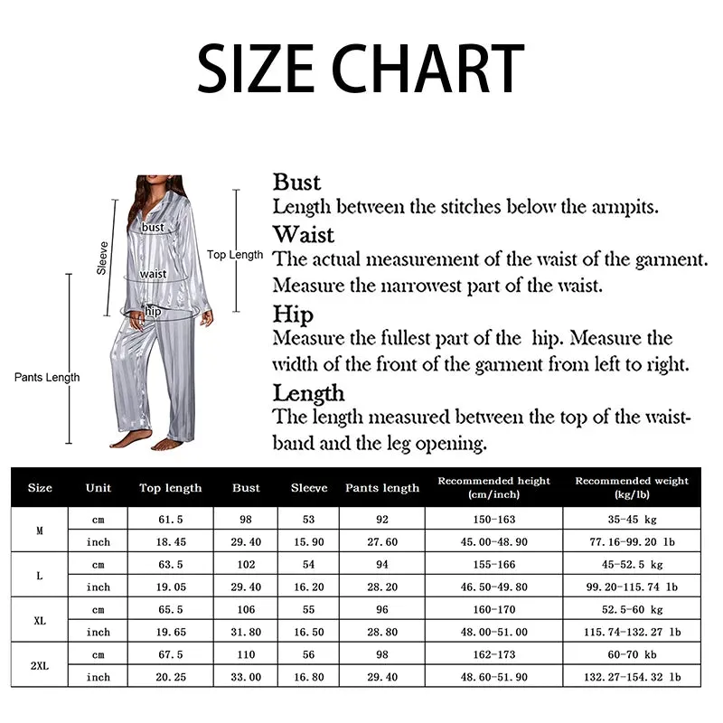 2024 Women Nightwear Grid Stripe Luxury Ice Silk Pajamas Set Long Sleeve Soft Sleepwear Female Spring Summer Large Size Homewear