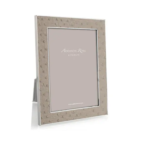 Addison Ross - Silver & Faux Ostrich Frame