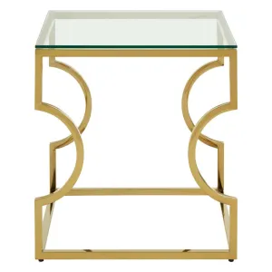 Allure Curved Frame End Table