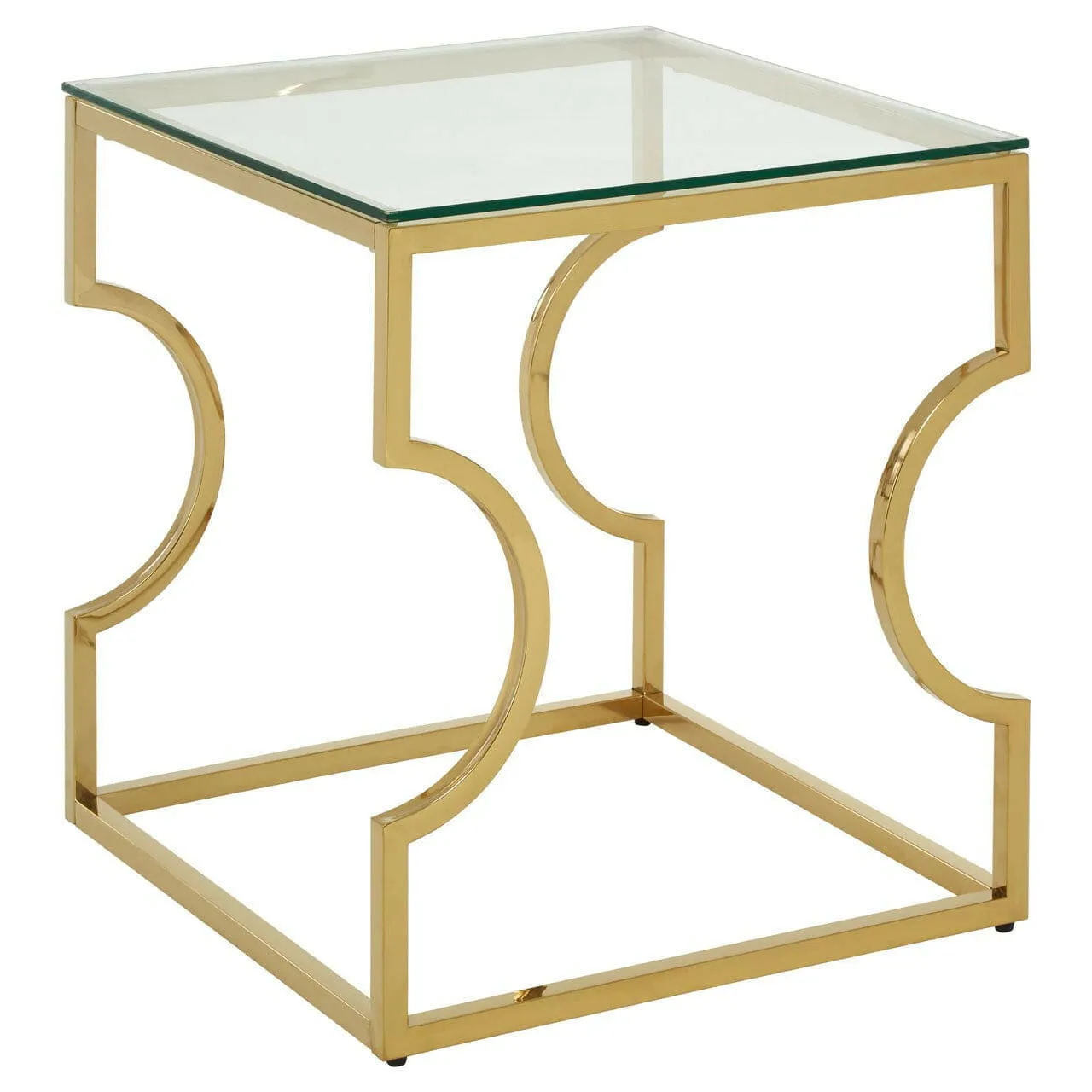 Allure Curved Frame End Table