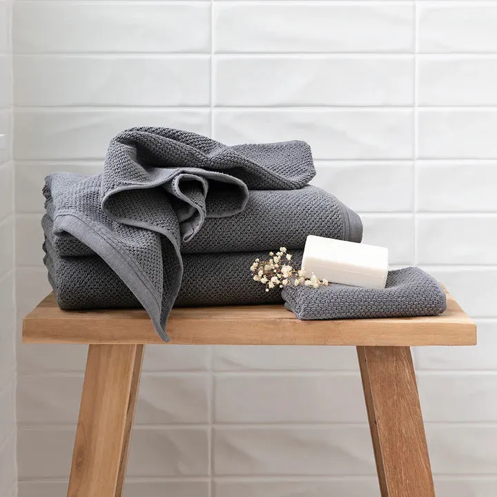 Angove CHARCOAL Hand Towels 4 Pack by Bambury