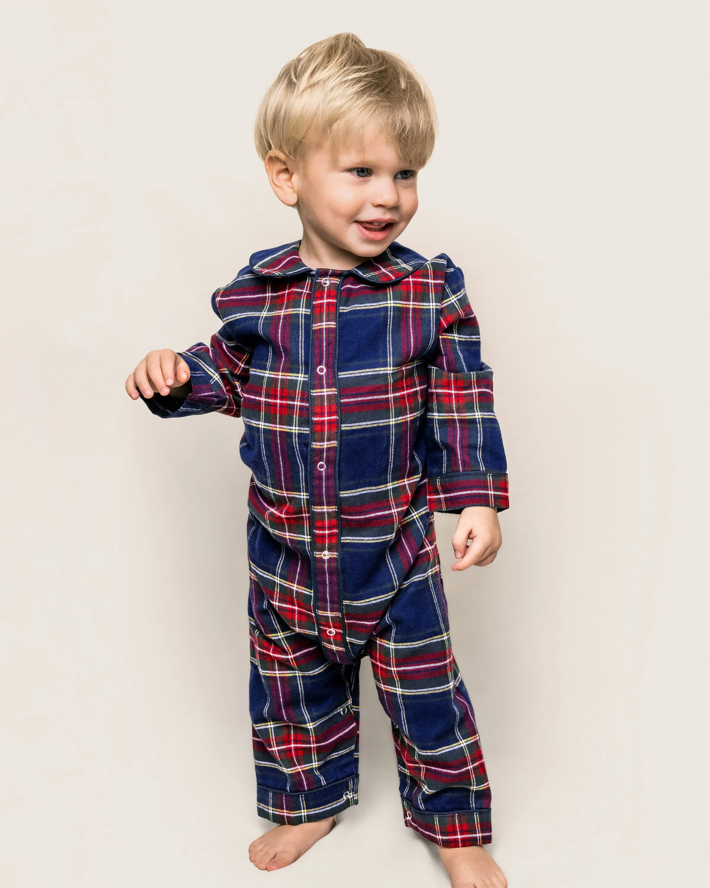 Baby's Brushed Cotton Classic Romper | Windsor Tartan