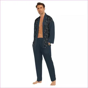 Bay Men's Imitation Silk Pajama Set