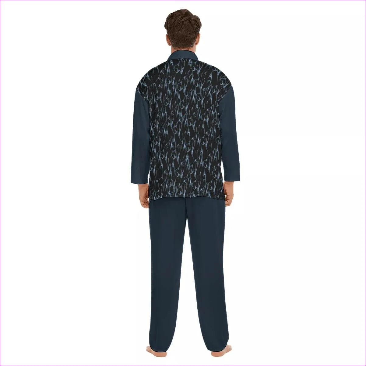 Bay Men's Imitation Silk Pajama Set