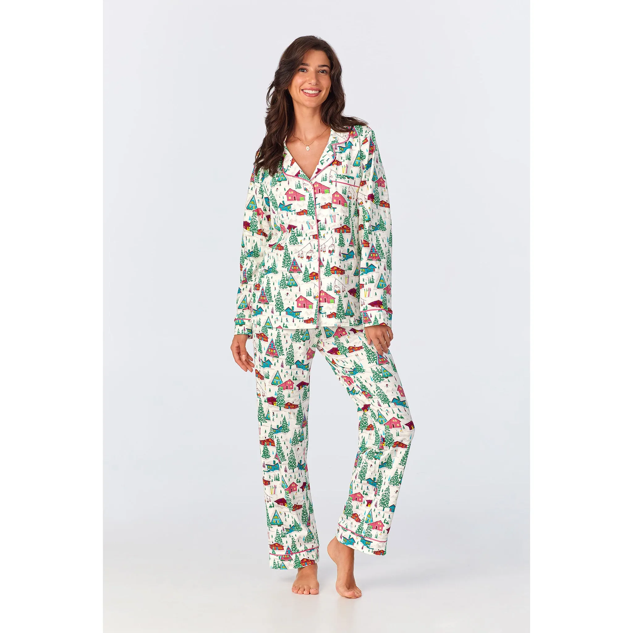 Bed Head Alpine Cabins Classic Stretch Jersey PJ Set