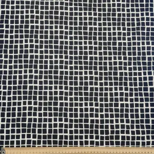 Black & White Squares Cotton Print