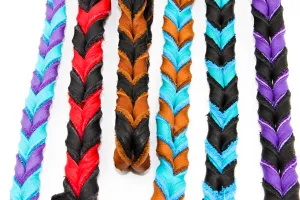 Braided Leather Leash - 3/4" Big Dog