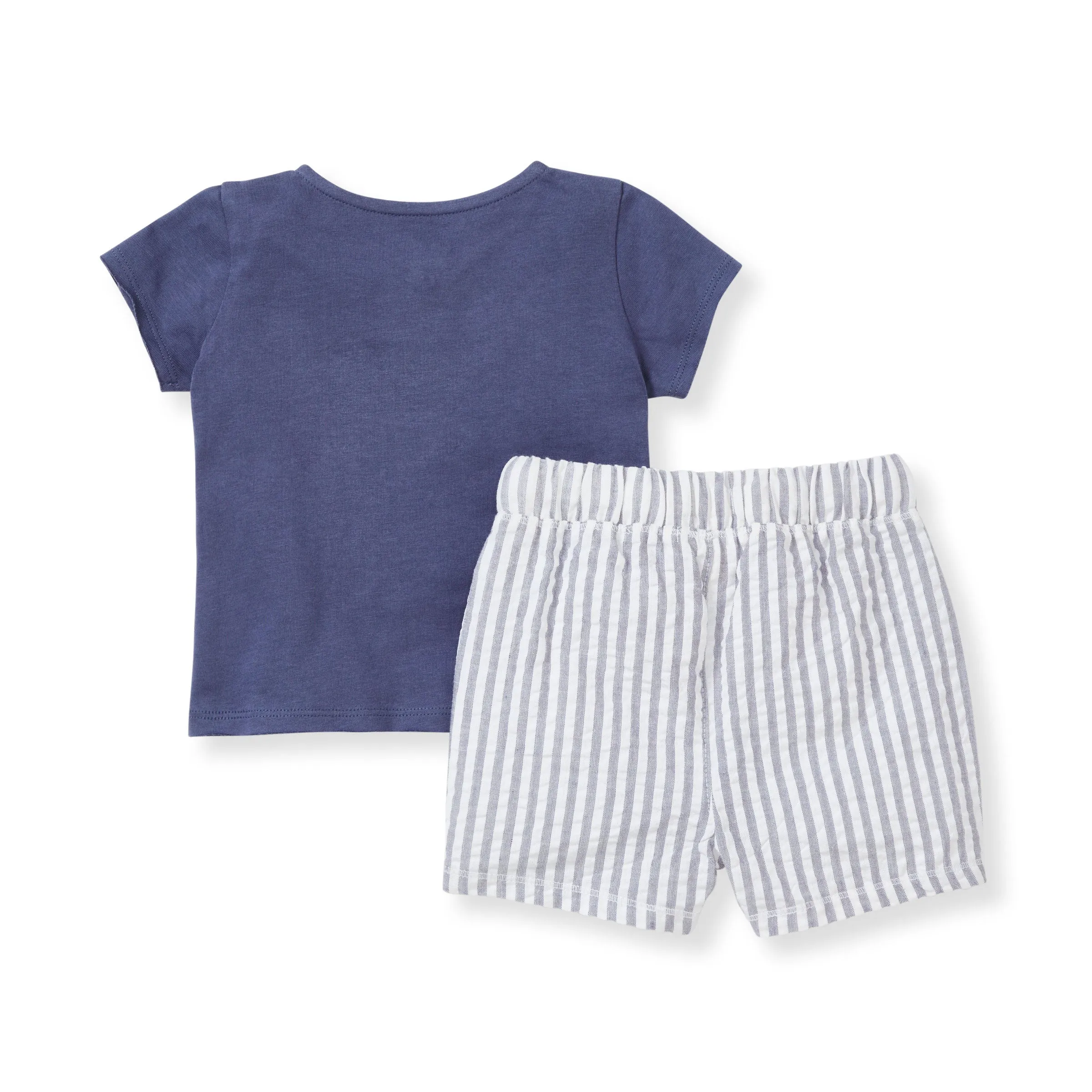 Burt's Bees Organic Henley Tee & Seersucker Short Set