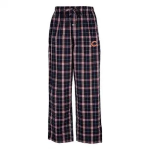 Chicago Bears NFL Team Apparel Blue and Orange Adult Plaid Pajama Pants