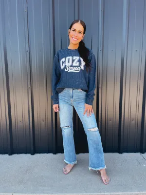 Cozy Season Ribbed Sweatshirt