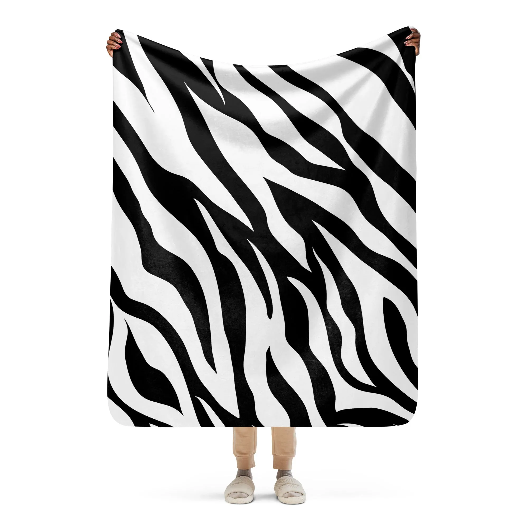 Cozy Zebra Sherpa blanket lioness-love