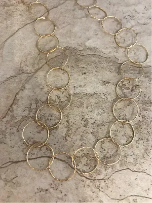 Diamond Cut Circle Necklace