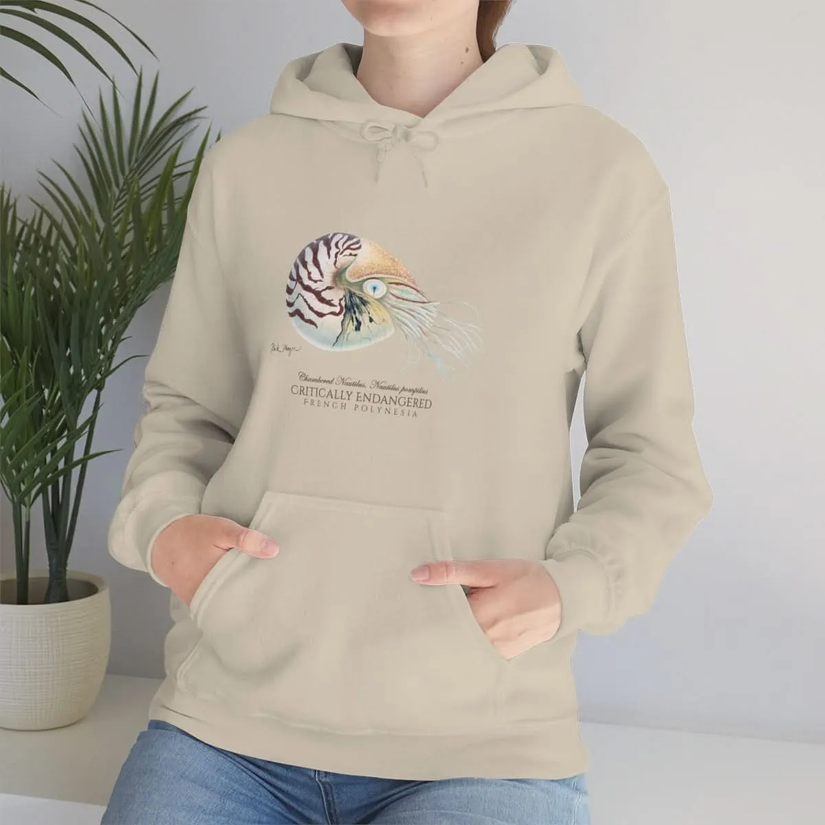 Endangered Chambered Nautilus Warm Hoodie