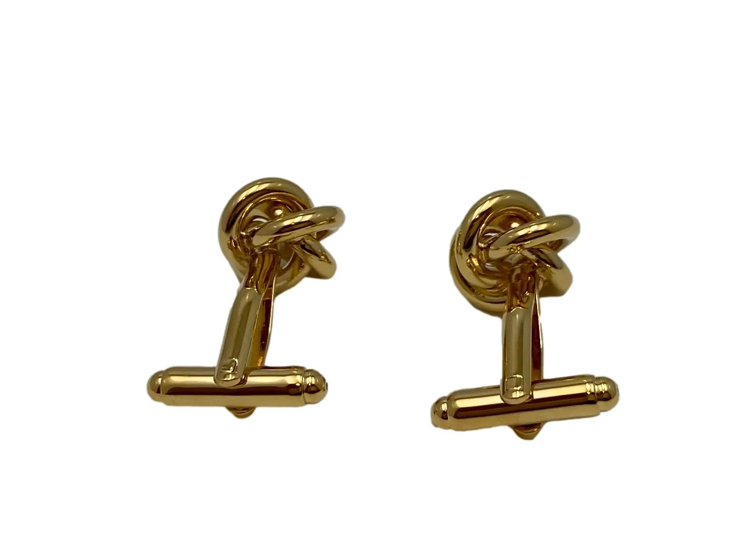 Gold Knot Cuff Links