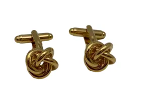 Gold Knot Cuff Links