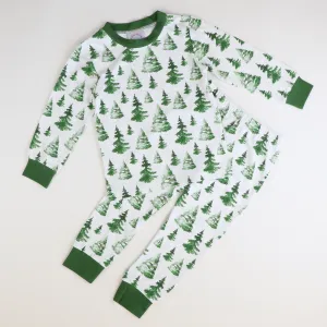 Knit Pajama Set - Christmas Trees