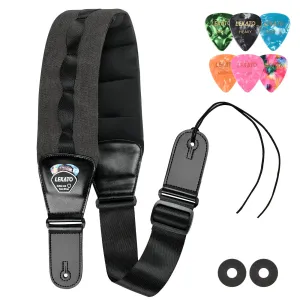 LEKATO LGS-8 Guitar Strap Adjustable Thickened Foam