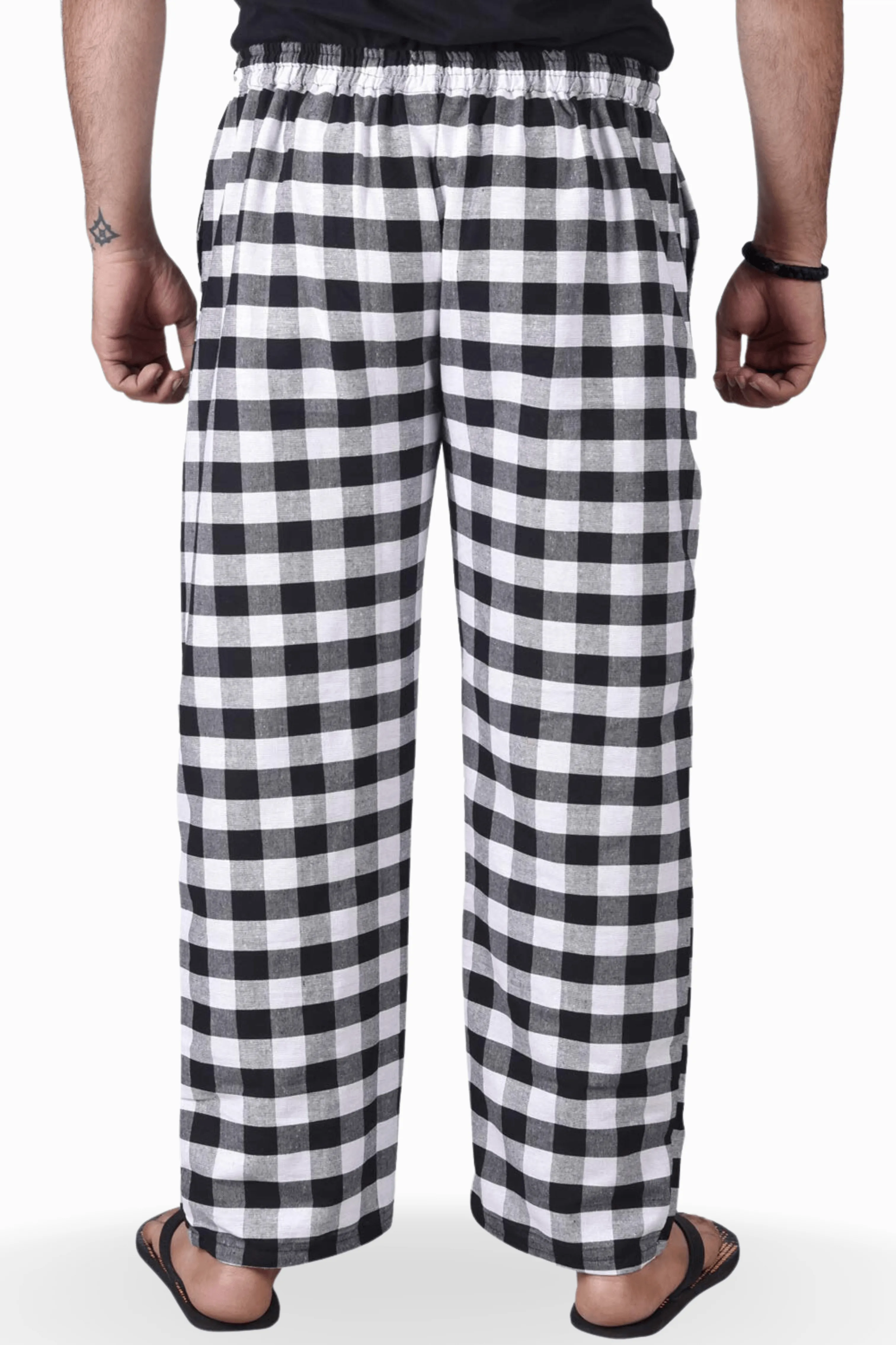 Men's Cotton Flannel Check Trouser