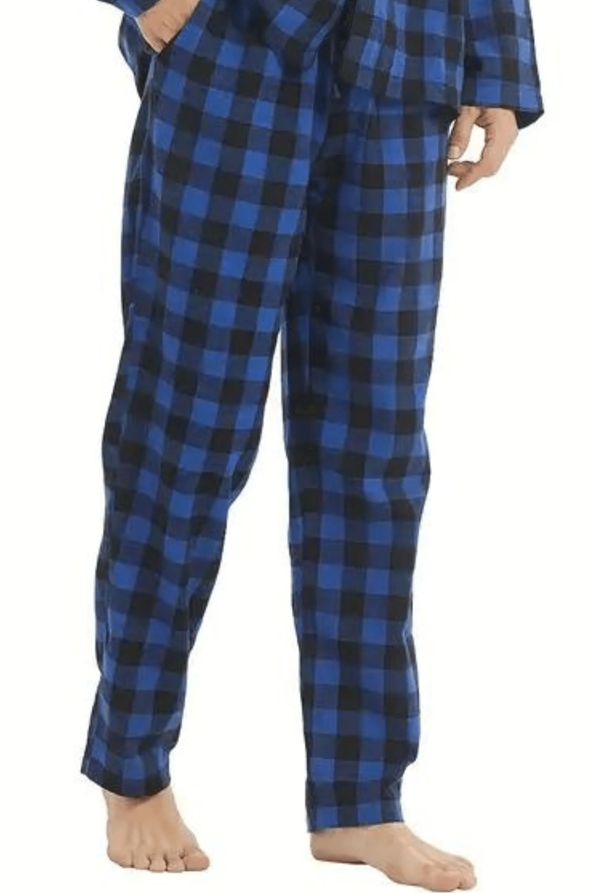 Men's Cotton Flannel Check Trouser