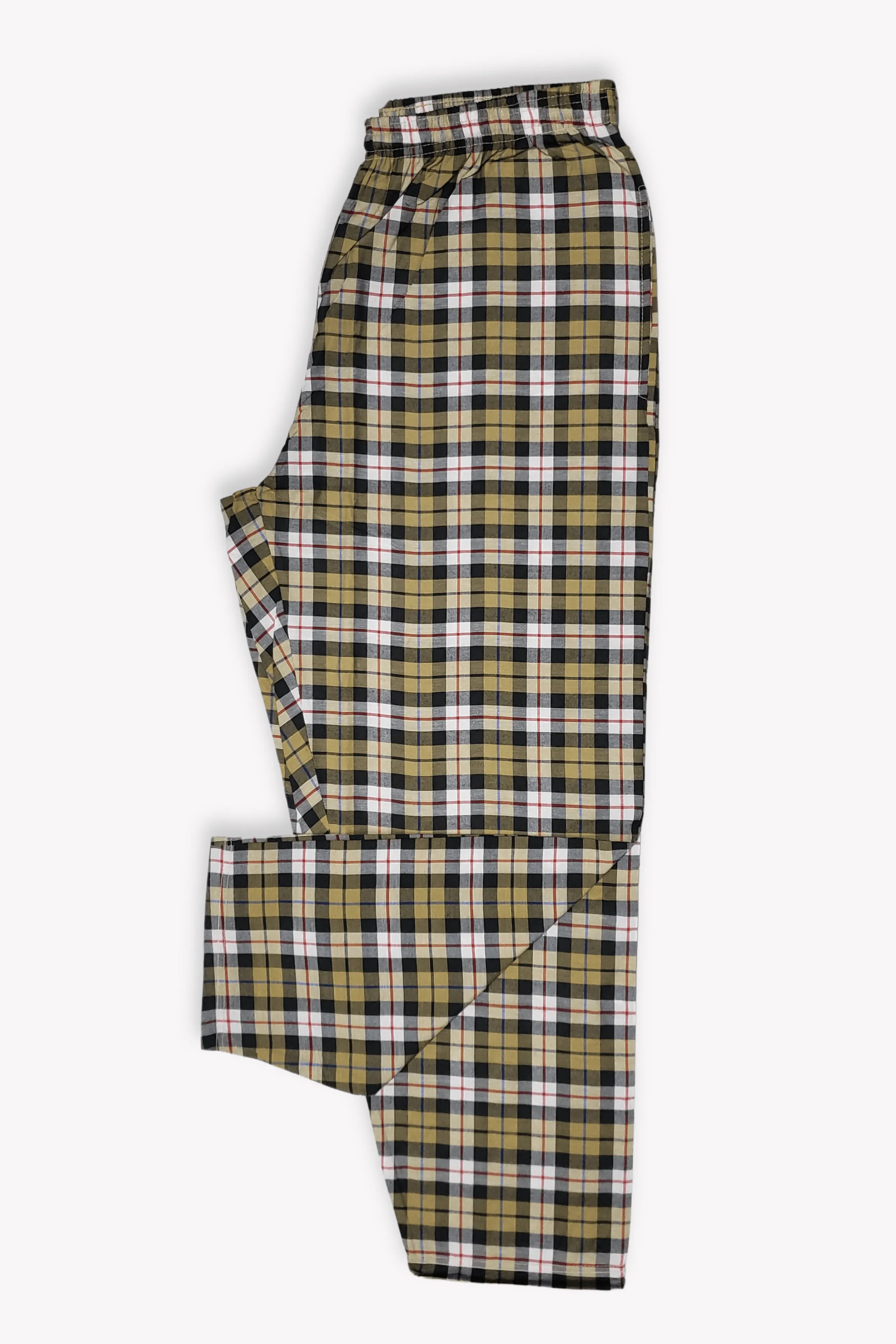 Men's Essential Poly-Cotton Check Trouser