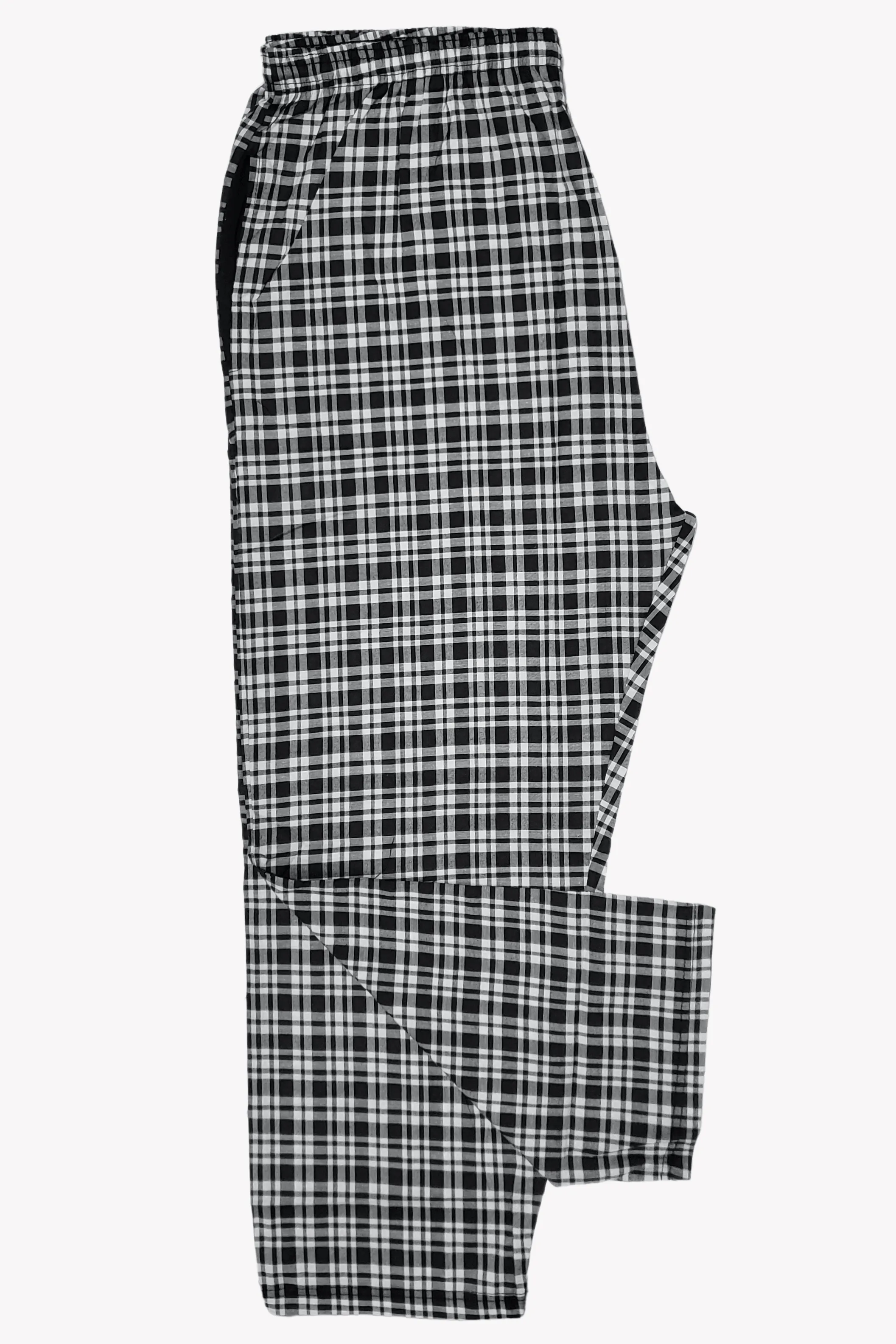 Men's Essential Poly-Cotton Check Trouser