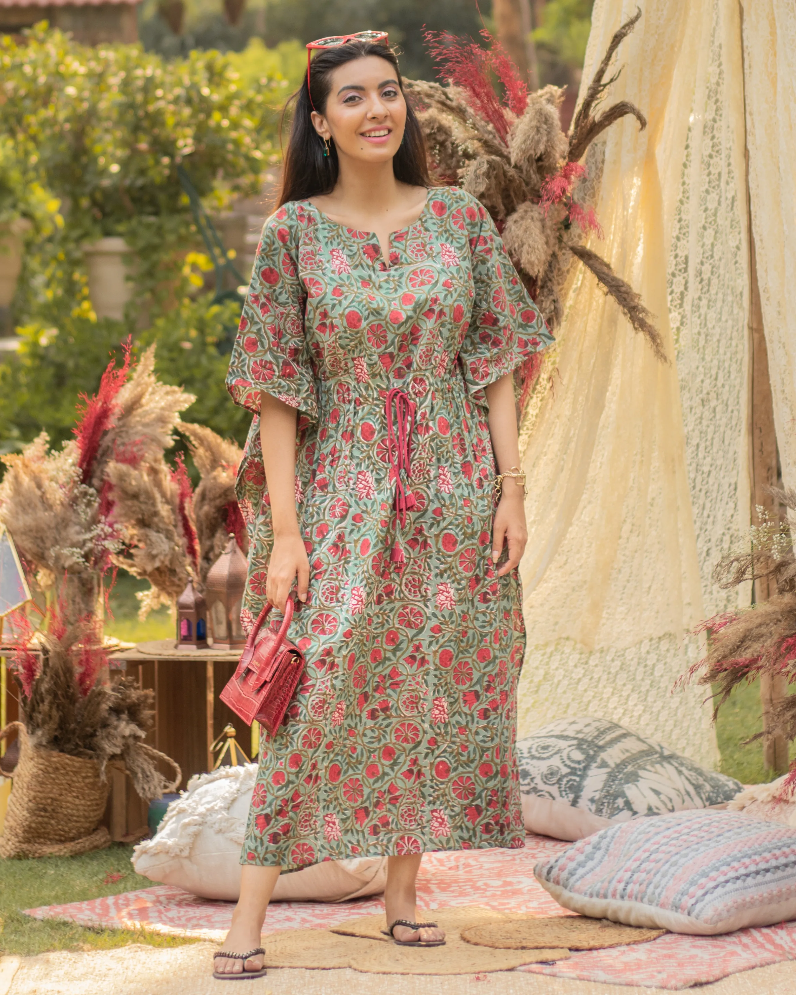 Mexican Bay Cotton Kaftan Set