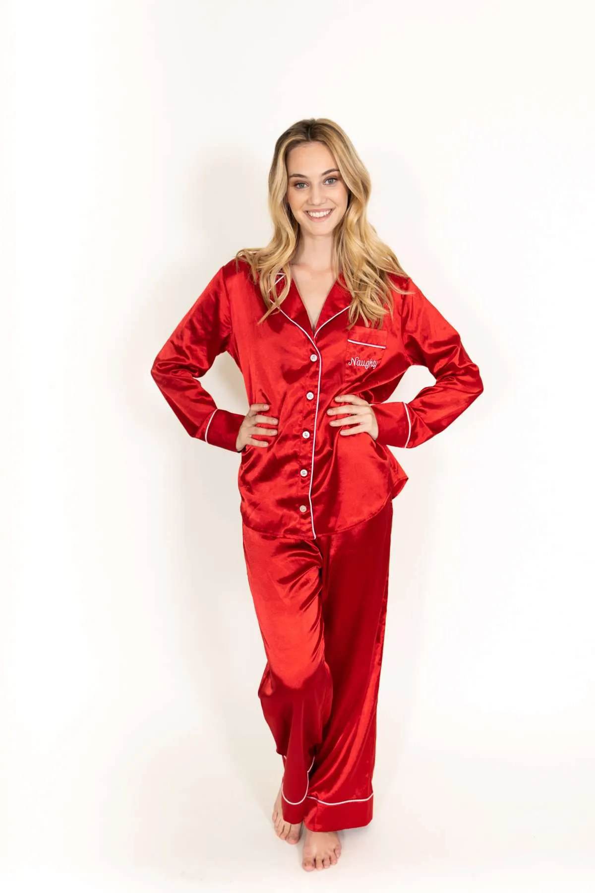 Naughty Red Pajama Set