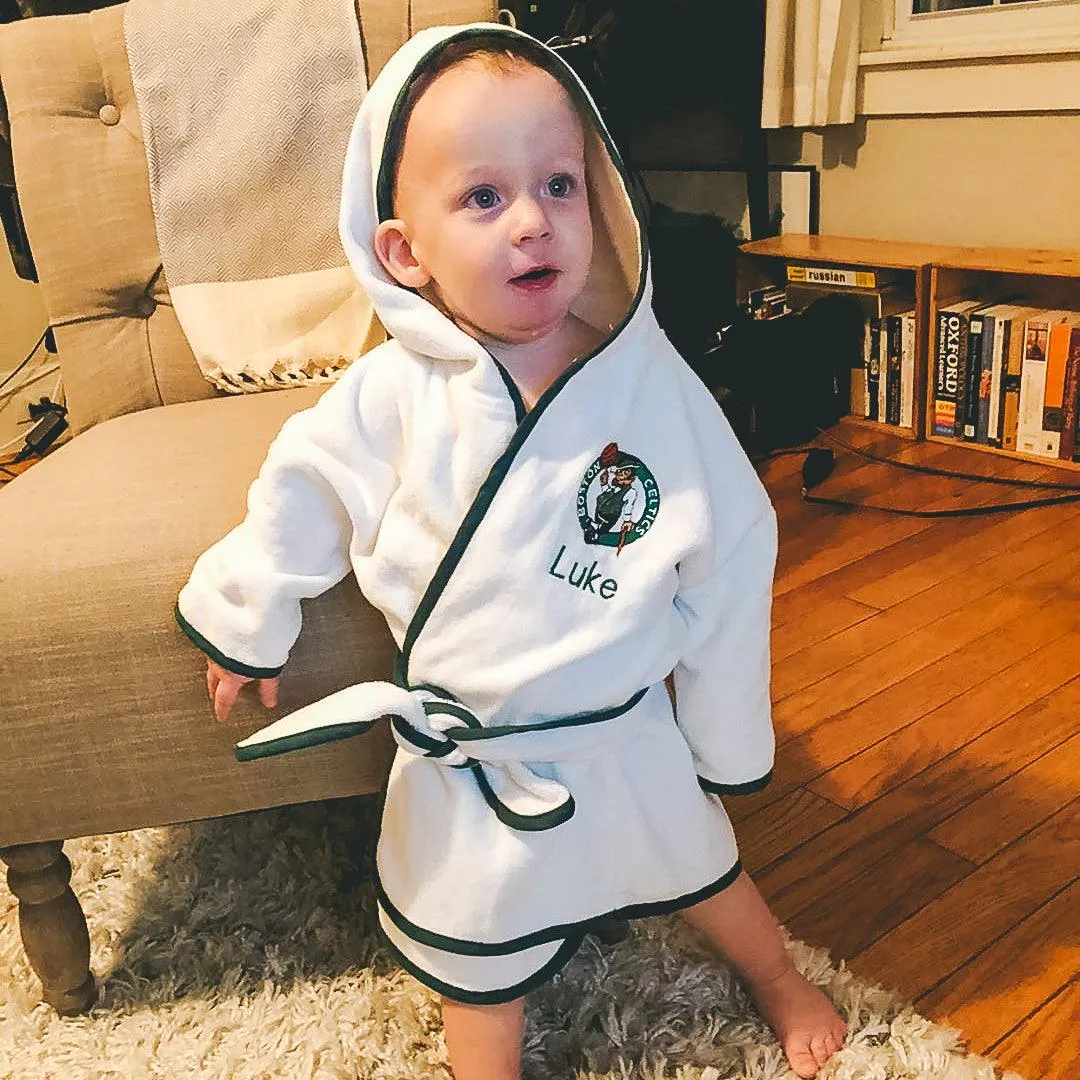 Personalized Boston Celtics Clover Robe