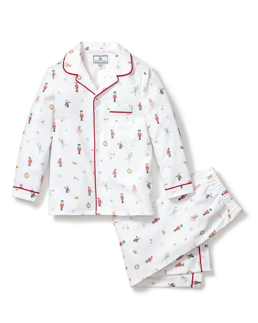 Petite Plume Kid's Twill Pajama Set- A Night at the Nutcracker