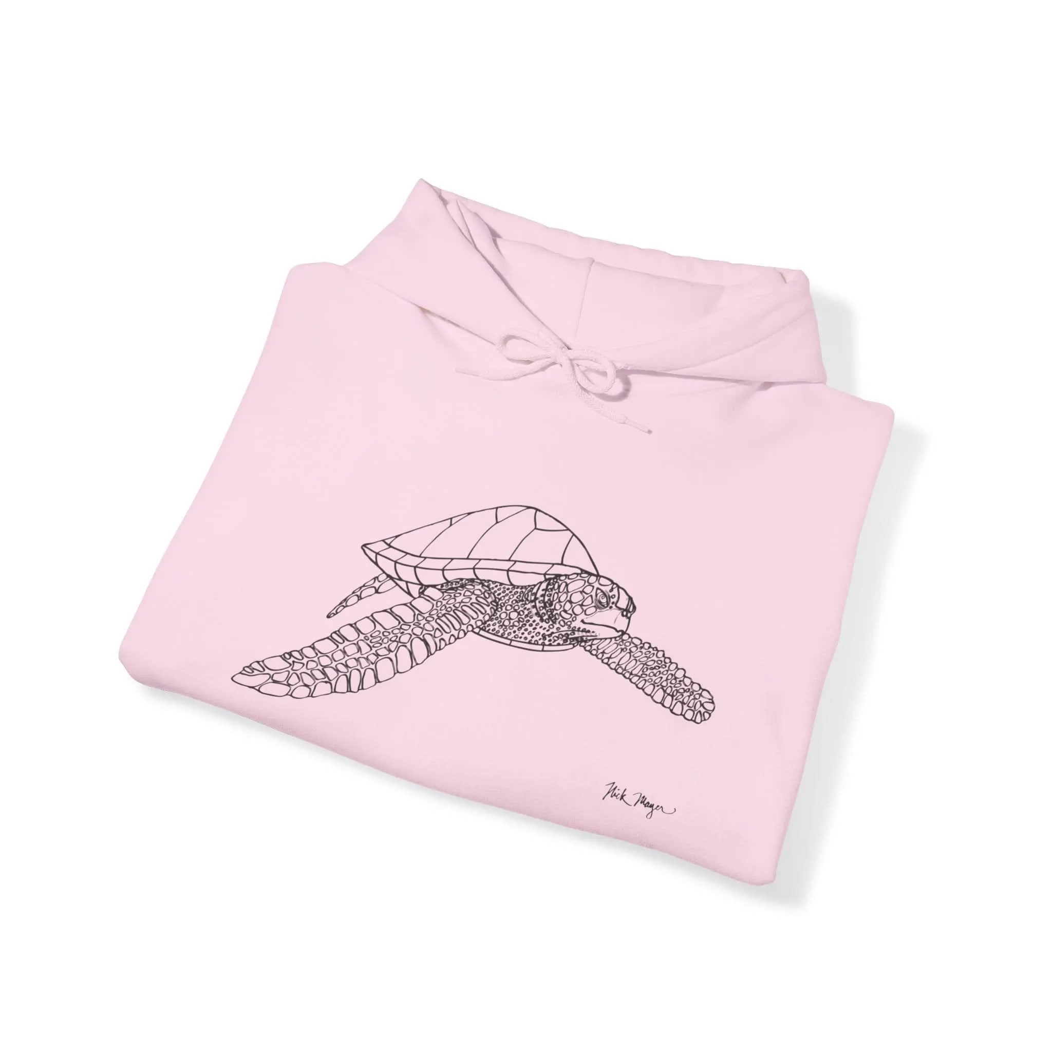 Sea Turtle Drawing Warm Hoodie