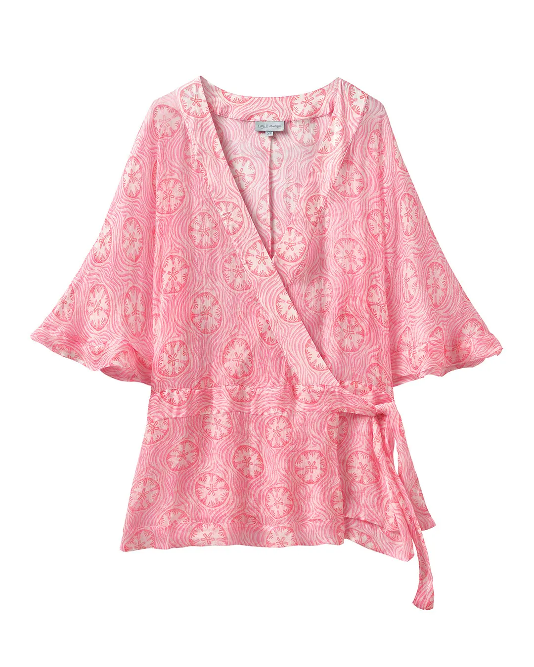 Silk Chiffon Kimono SAND DOLLAR REPEAT