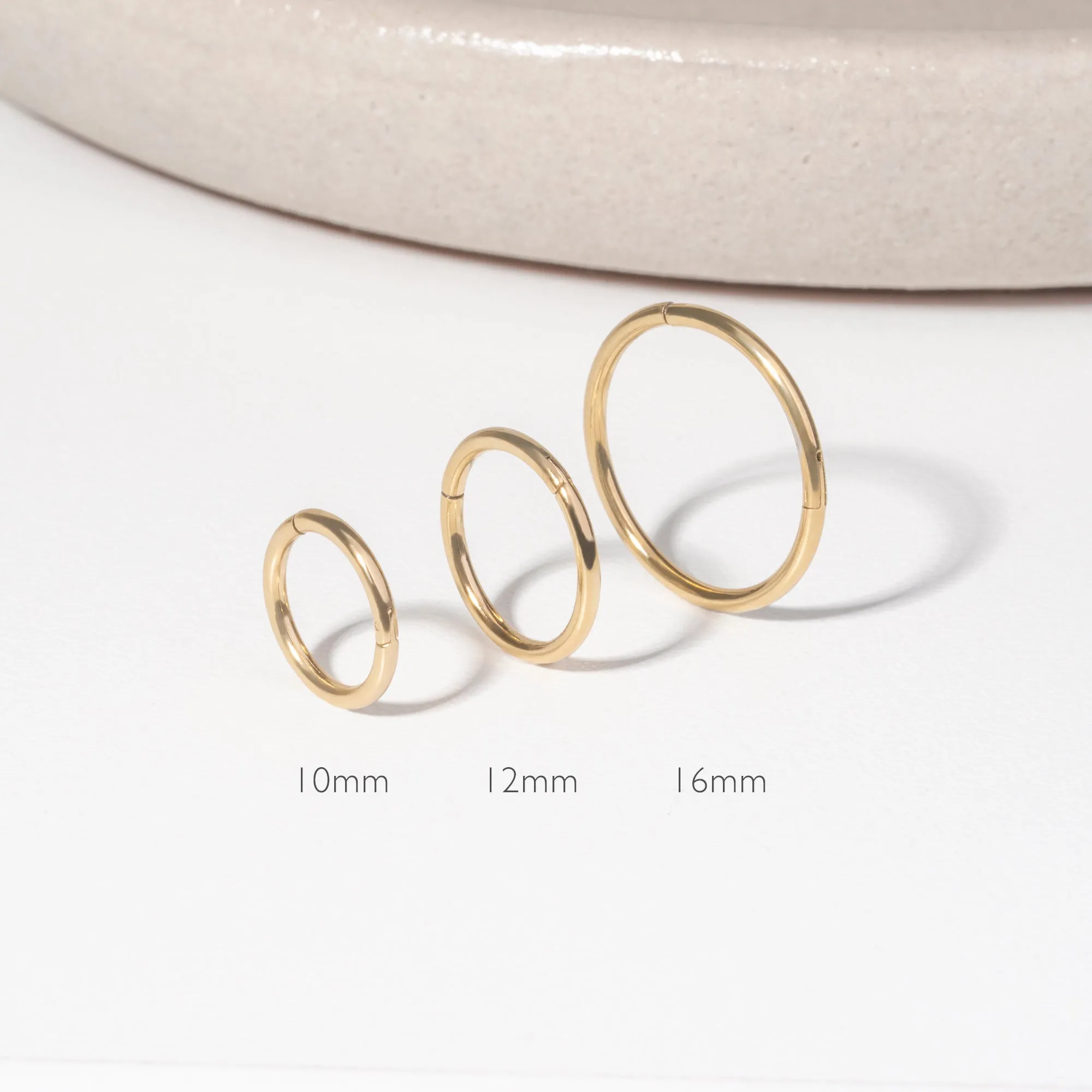 Svelto Infinite Hoop Earrings - 12 mm