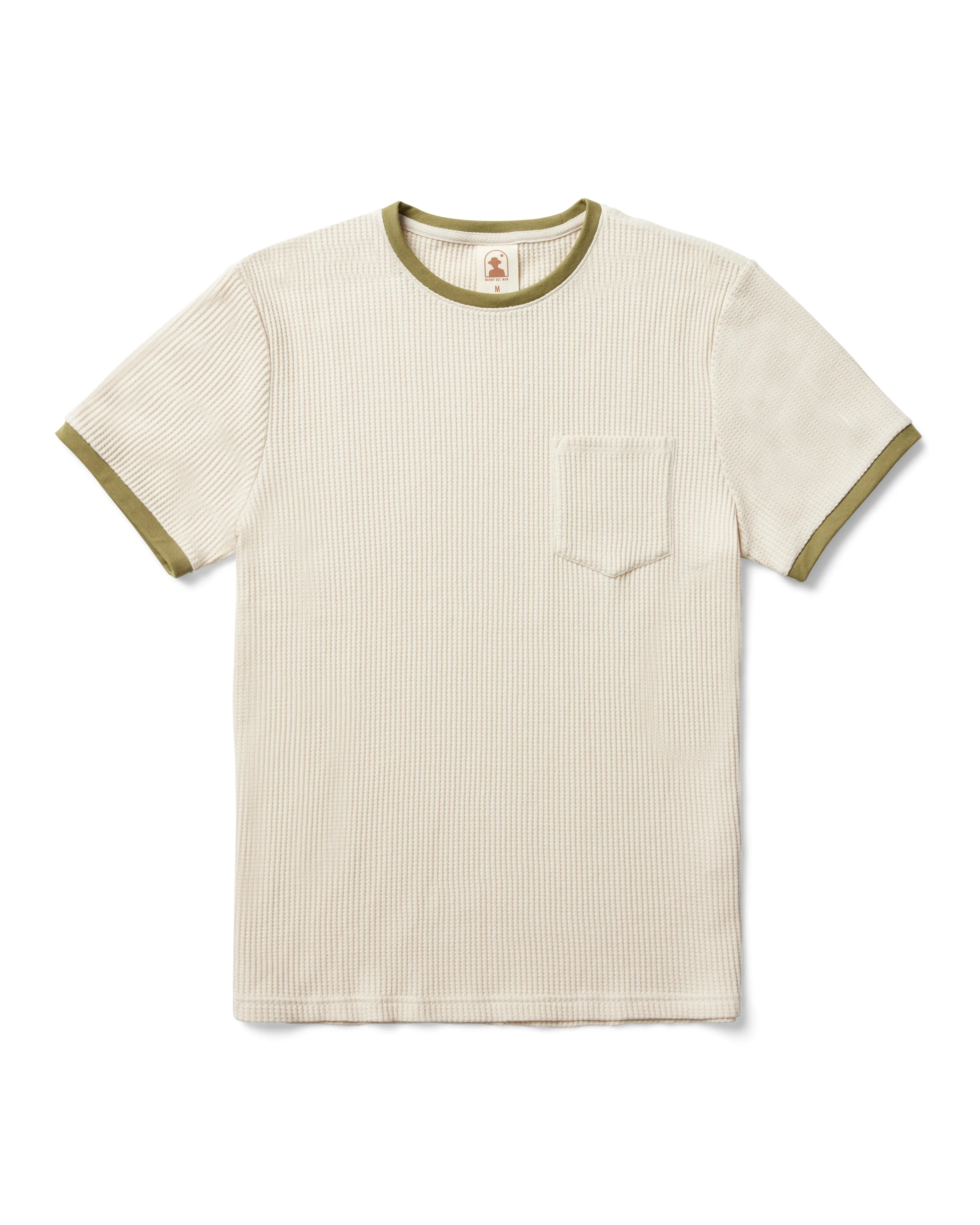 The Cannes Waffle Knit Tee - Vintage Ivory