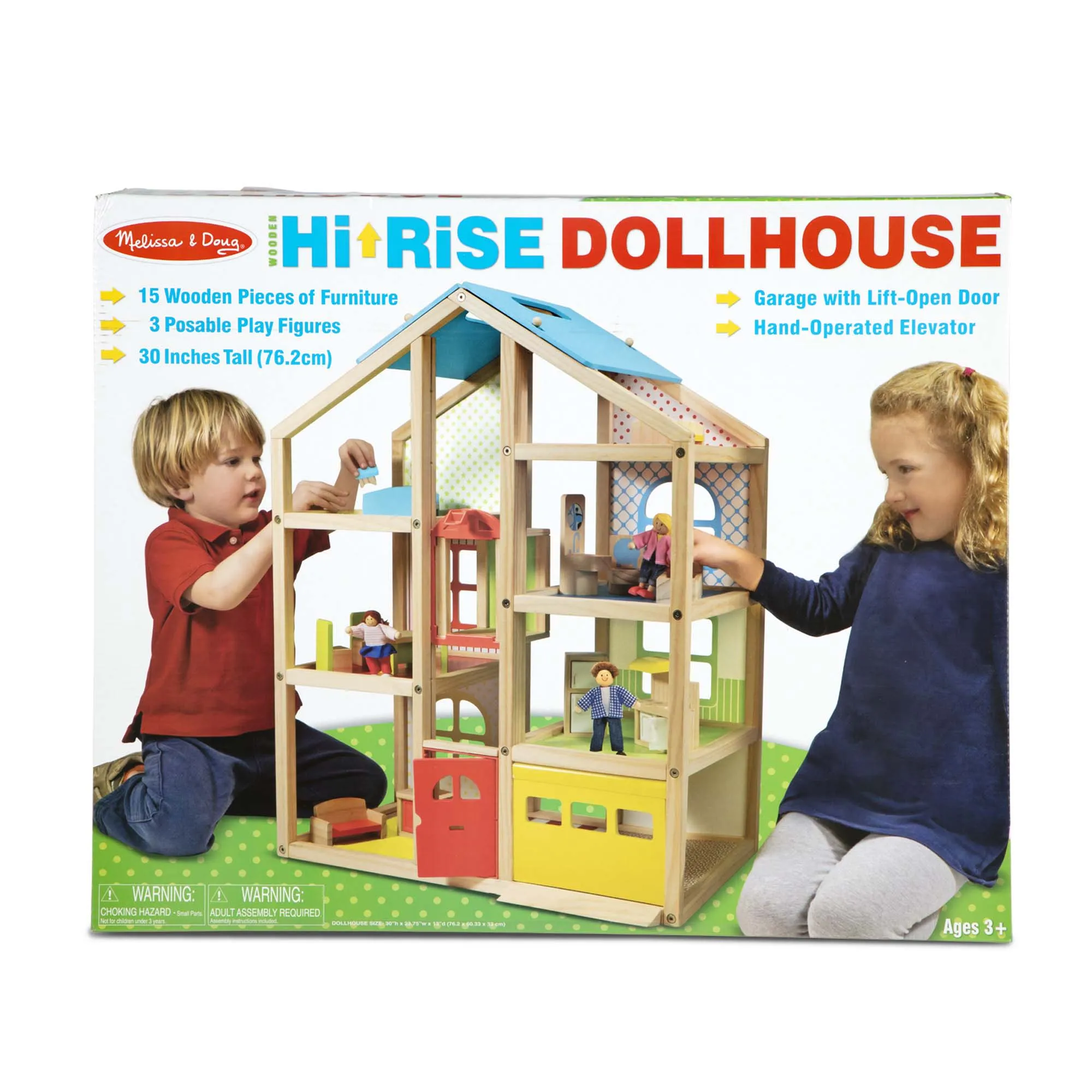 Wooden Hi-Rise Dollhouse