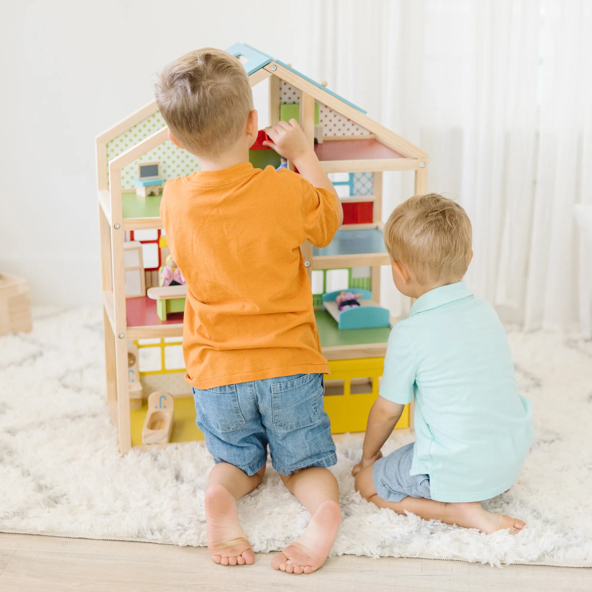 Wooden Hi-Rise Dollhouse